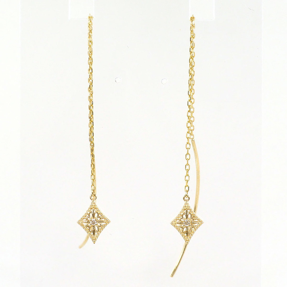 VINTAGE 10k Gold Diamond Earrings